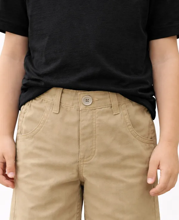 Khaki_Cotton_Regular_Fit_Cargo_Trousers_For_Boys