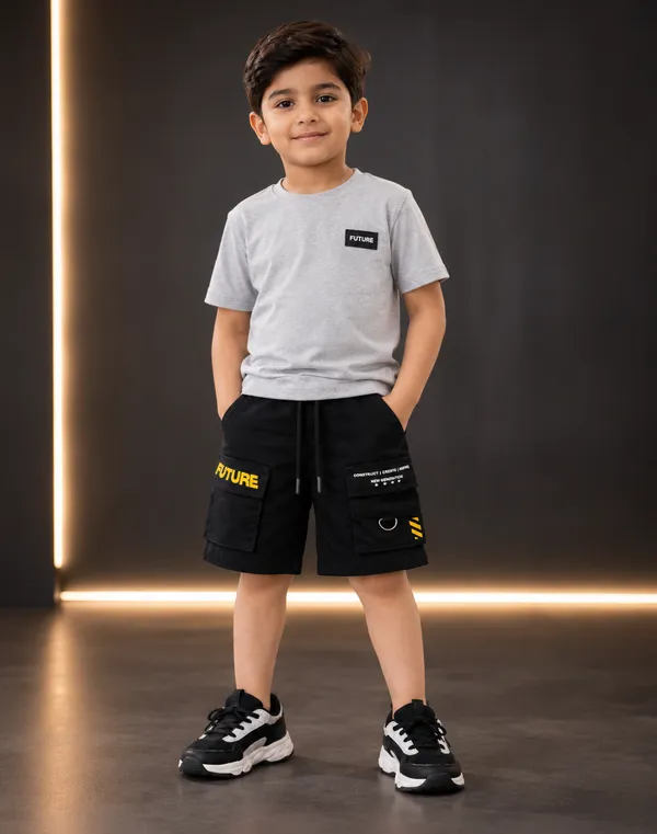 Black_Cotton_Cargo_Shorts_For_Boys