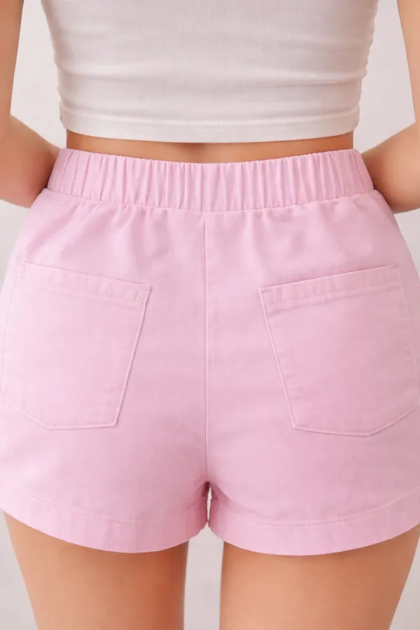 Pink_Cotton_Embroidered_Casual_Shorts_For_Girls
