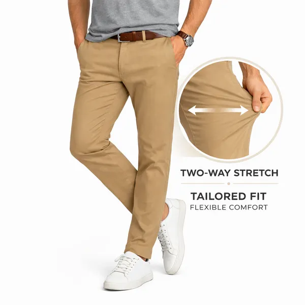 Khaki_Cotton_Slim_Fit_Trousers_For_Men