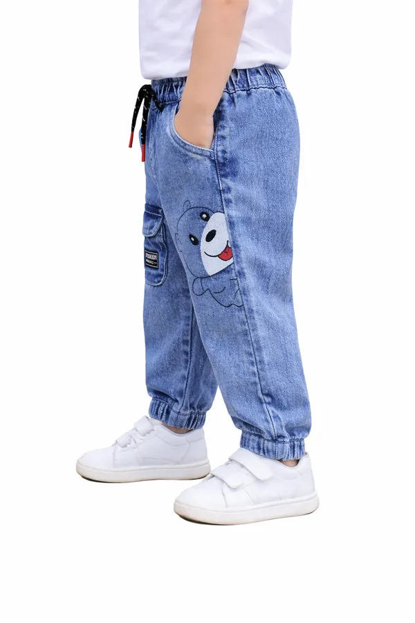 Blue_Denim_Regular_Fit_Cargo_Jogger_Jeans_For_Boys