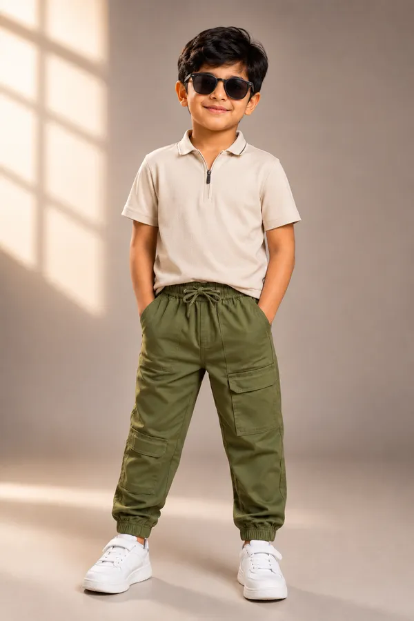 Olive_Cotton_Regular_Fit_Cargo_Jogger_Trousers_For_Boys