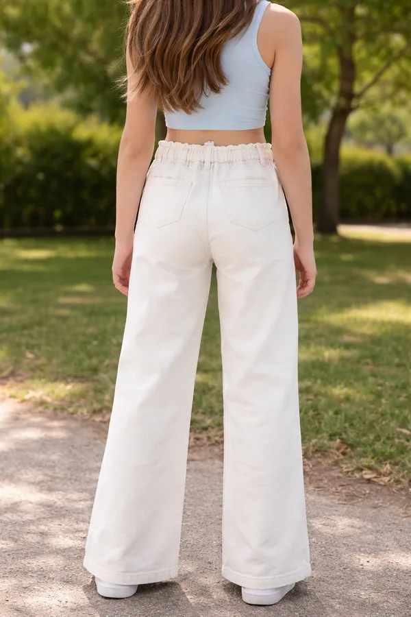 Off_White_Cotton_Paperbag_Waist_Wide_Leg_Trousers_For_Girls