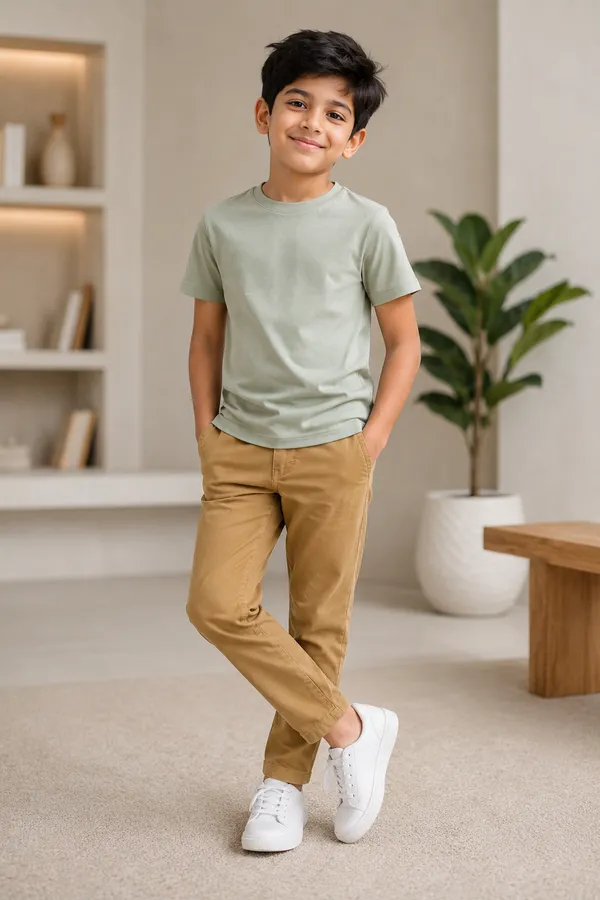 Tan_Stretch_Cotton_Trousers