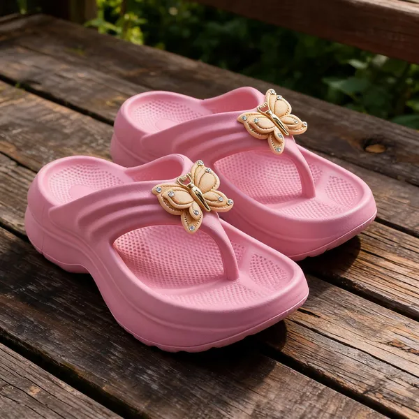 Pink_EVA_Butterfly_Embellished_Flat_Flip_Flops