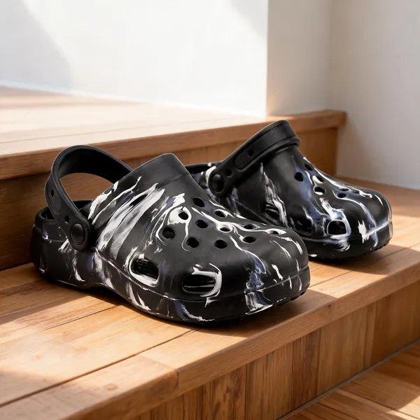 Black_Marble_Print_EVA_Clog_Sandals