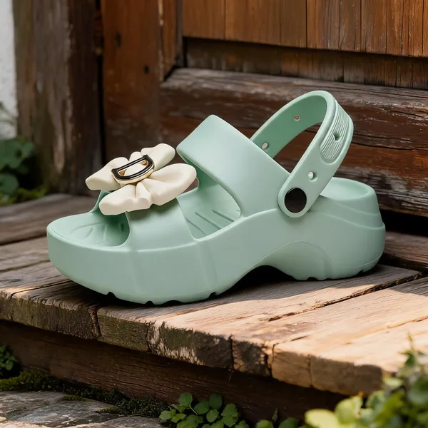 Mint_Green_Flower_Applique_Platform_Sandals