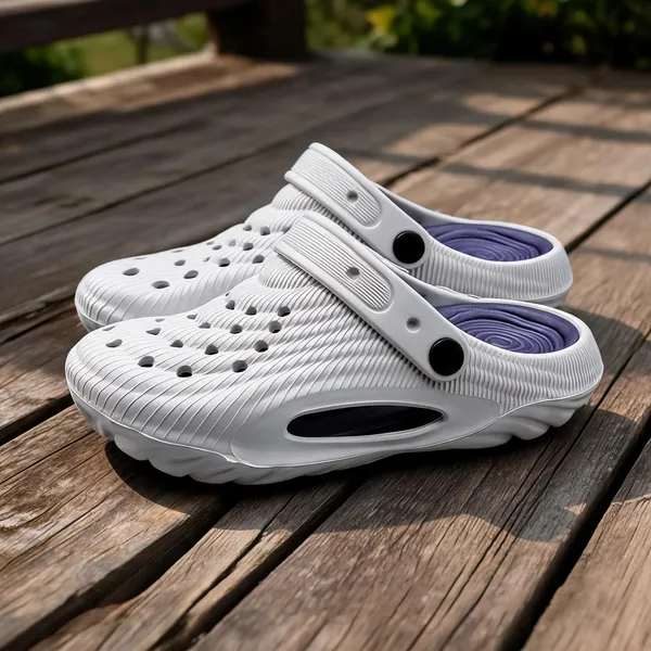 White_Textured_EVA_Clog_Sandals
