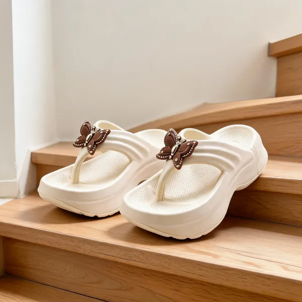 Beige_Thick_Sole_Butterfly_Flip_Flops