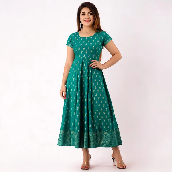 Svarchi_Trends_Womens_Rayon_Paisley_Print_Anarkali_Dress_(Green)