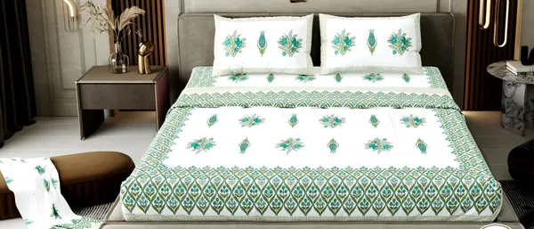 Maati_Trends_Pure_Cotton_Hand_Block_Printed_Bed_Sheet_With_Pillow_Cover