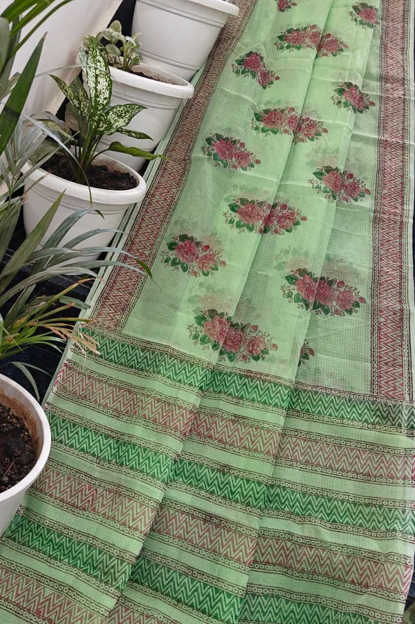 Khaat_Trends_Kota_Doria_Hand_Block_Printed_Saree_With_Blouse