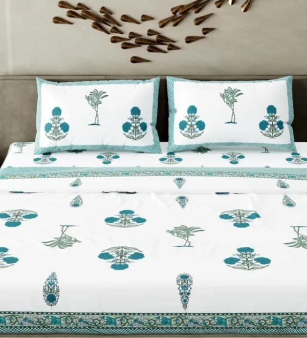 Maati_Trends_Pure_Cotton_Hand_Block_Printed_Bed_Sheet_With_Pillow_Cover