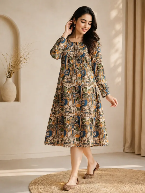Iridaa_Jaipur_Trends_Cotton_Block_Printed_Dress