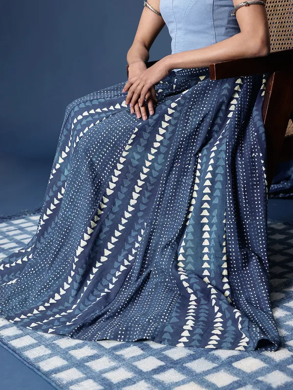Iridaa_Jaipur_Trends_Cotton_Indigo_Block_Printed_Skirt