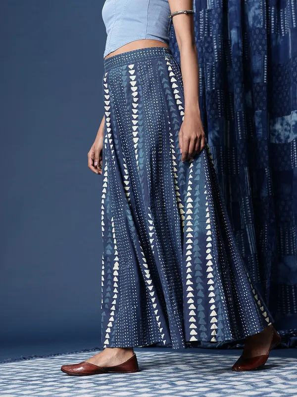 Iridaa_Jaipur_Trends_Cotton_Indigo_Block_Printed_Skirt