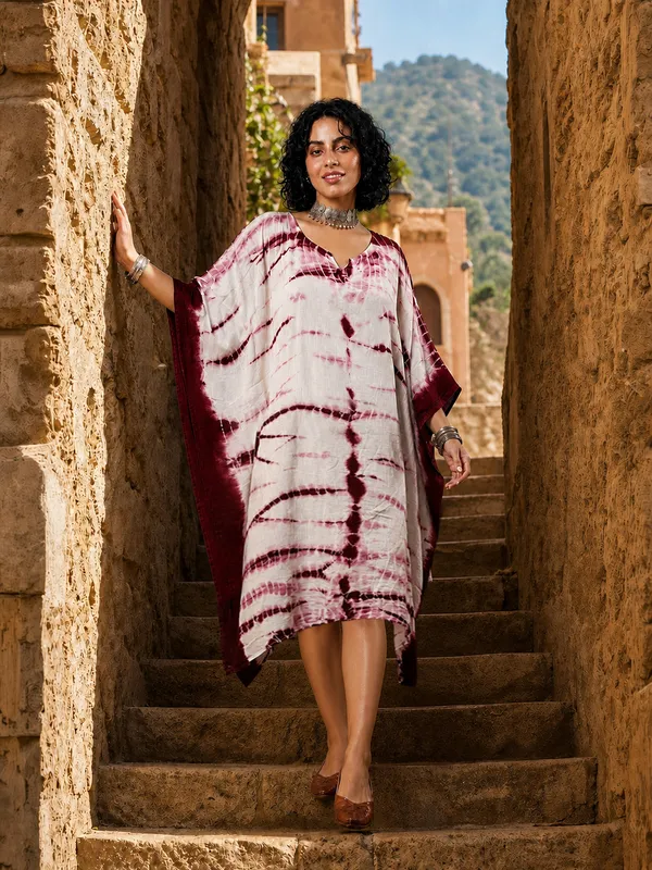 Iridaa_Jaipur_Trends_Rayon_Crepe_Tie-dye_Printed_Kaftan_Style_Dress