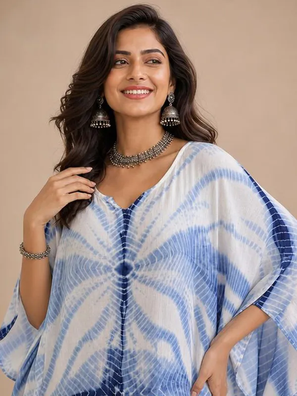 Iridaa_Jaipur_Trends_Rayon_Crepe_Tie-dye_Printed_Kaftan_Style_Dress