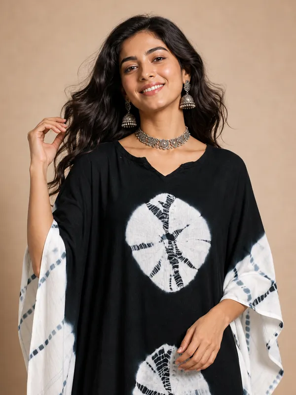Iridaa_Jaipur_Trends_Rayon_Crepe_Tie-dye_Printed_Kaftan_Style_Dress