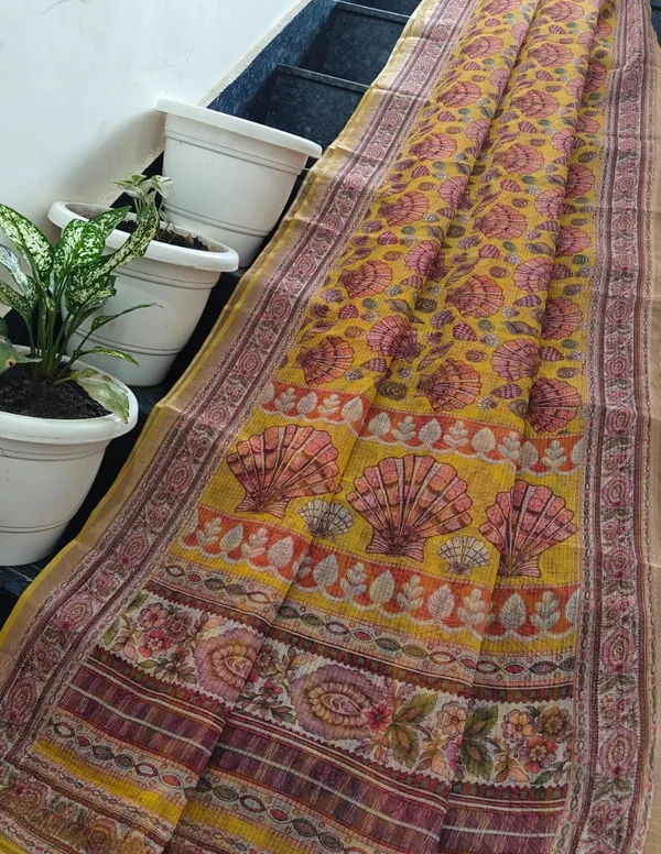 Khaat_Trends_Pure_Kota_Doria_Hand_Block_Digital_Printed_Saree_With_Blouse