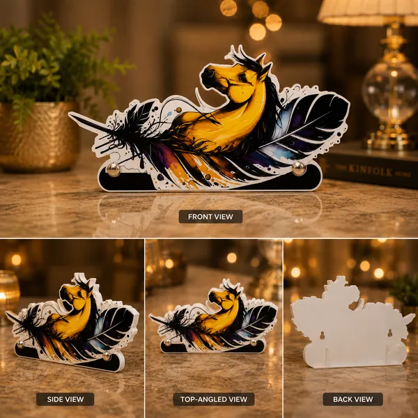 Divine_Magnet_Wooden_Horse_Showpiece