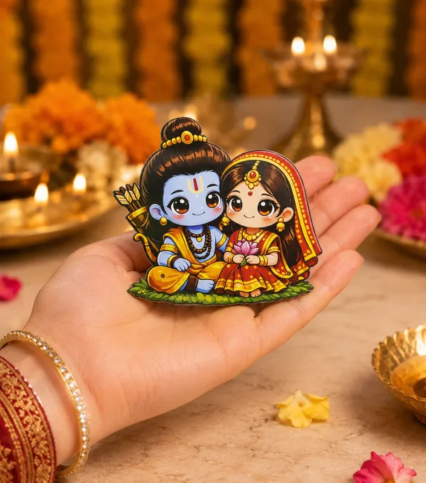 Divine_Magnet_Ram_Sita_Premium_Mdf_Wall_Decor