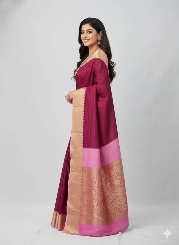 Silk_Saree_With_Zari_Border