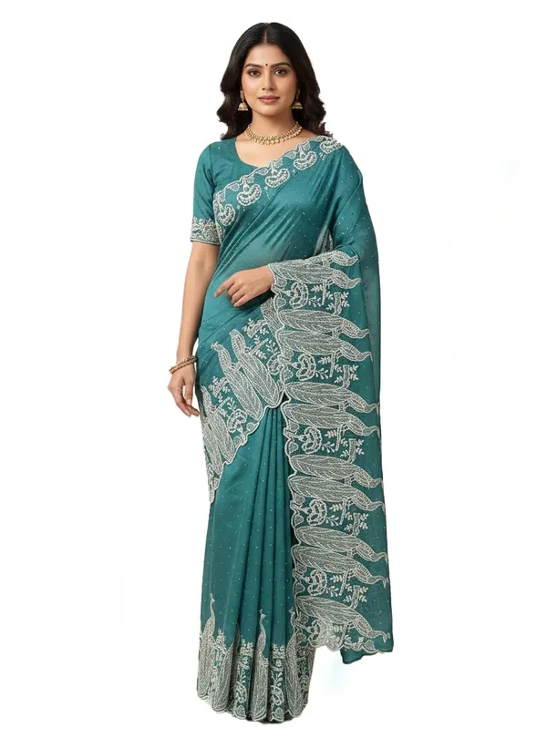 Embroidered_Saree_With_Paisley_Border