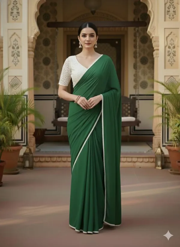 Georgette_Saree_With_Pearl_Border