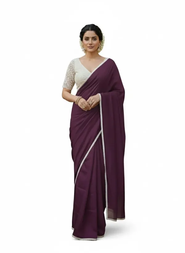 Georgette_Saree_With_Pearl_Border