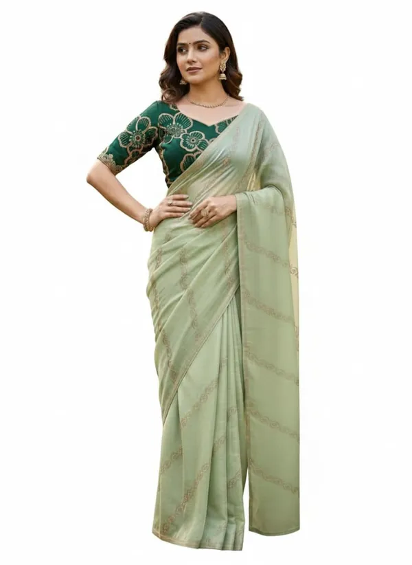 Georgette_Saree_With_Embroidered_Blouse