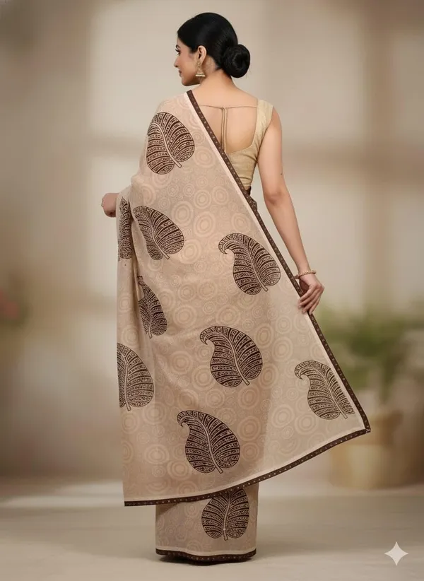 Beige_Printed_Saree