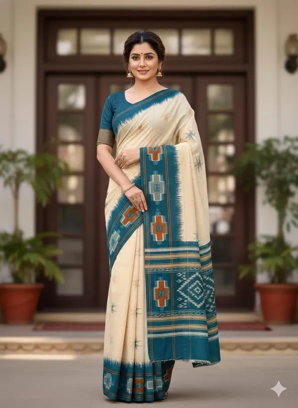 Women_Geometric_Border_Saree