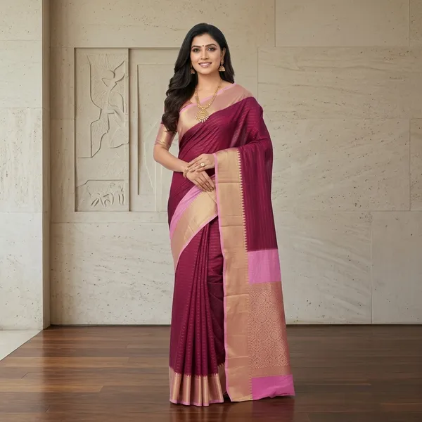 Silk_Saree_With_Zari_Border