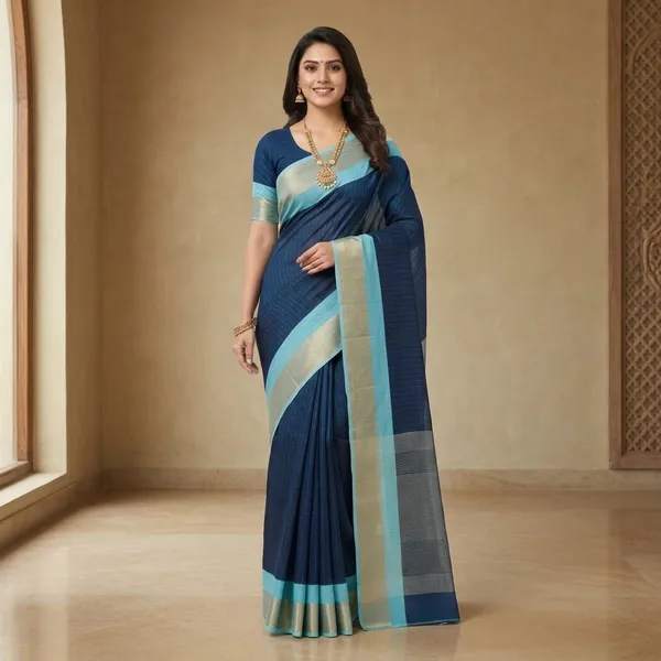Silk_Saree_With_Zari_Border