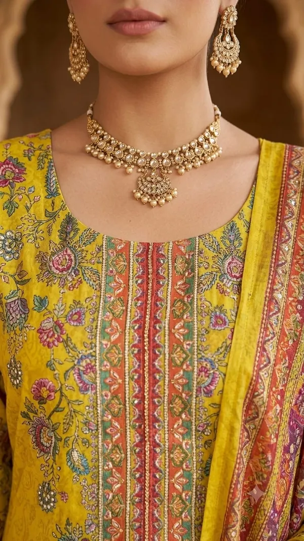 Yellow_Muslin_Silk_Printed_Embroidered_Straight_Kurta_Set_For_Women