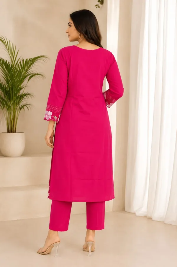 Pink_70%_Cotton,_30%_Polyester_Embroidered_Straight_Kurta_Set_For_Women