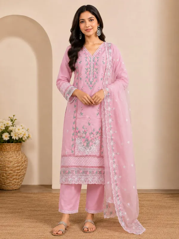 Pink_70%_Cotton,_30%_Polyester_Embroidered_Straight_Kurta_For_Women