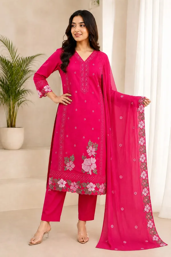Pink_70%_Cotton,_30%_Polyester_Embroidered_Straight_Kurta_Set_For_Women