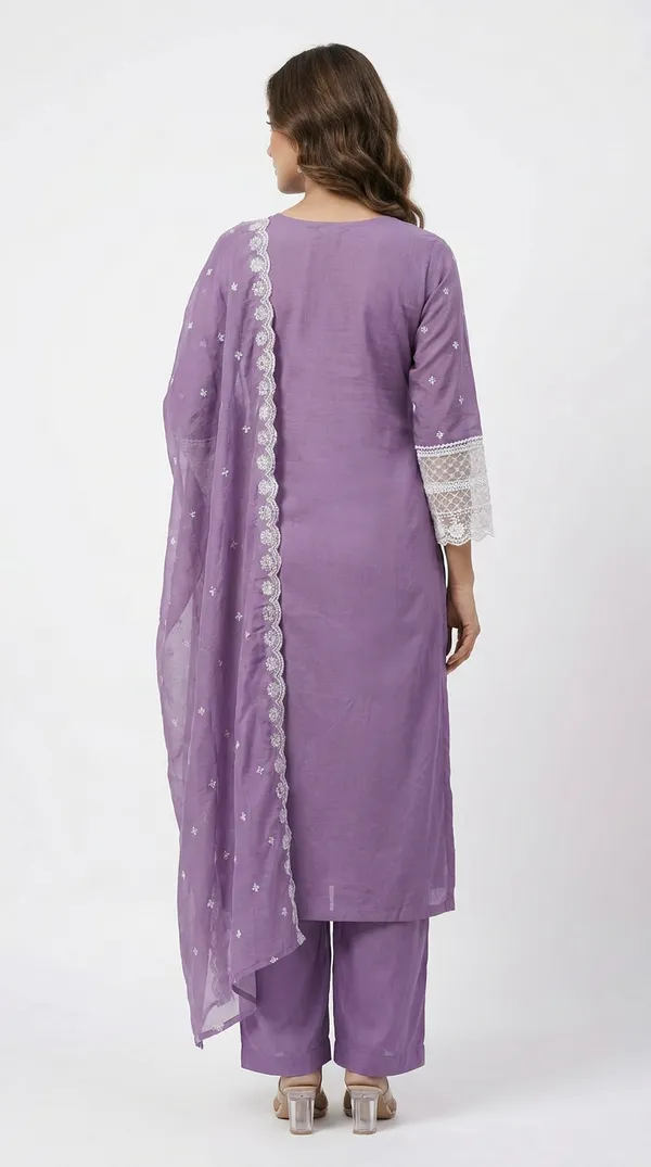Lavender_70%_Cotton,_30%_Polyester_Embroidered_Straight_Kurta_Set_For_Women