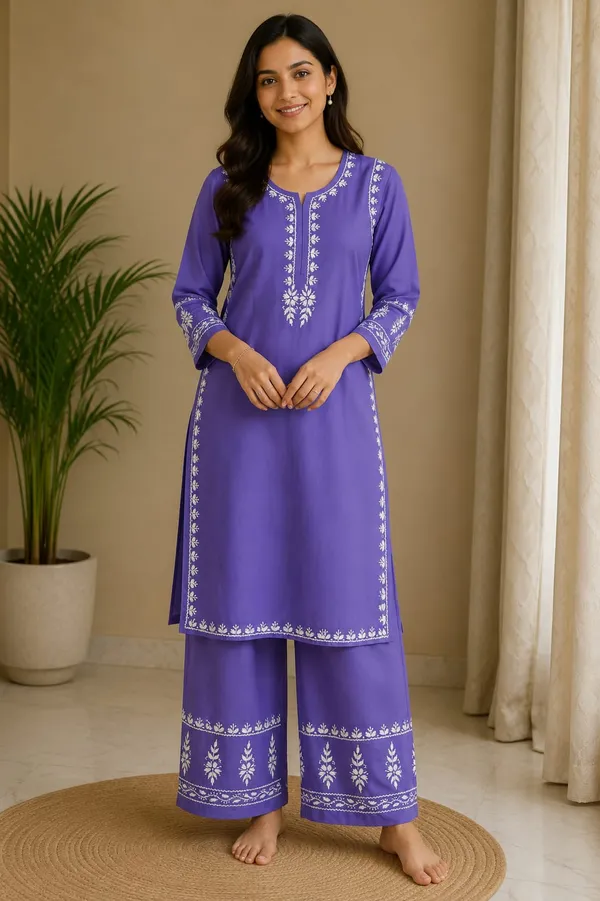 Purple_Rayon_Chikankari_Co-ord_Set_For_Women