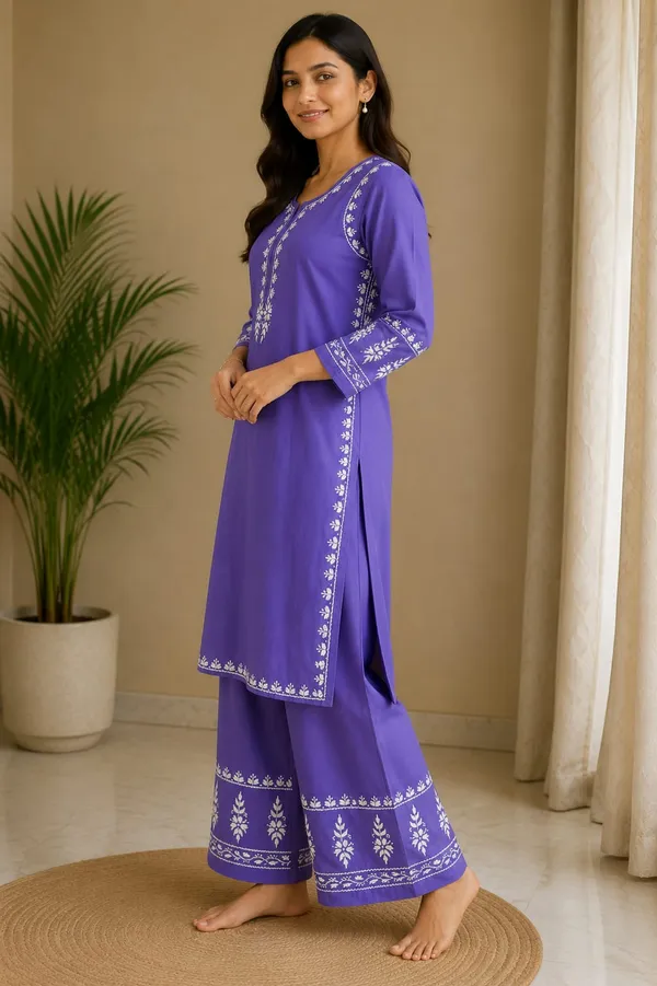Purple_Rayon_Chikankari_Co-ord_Set_For_Women