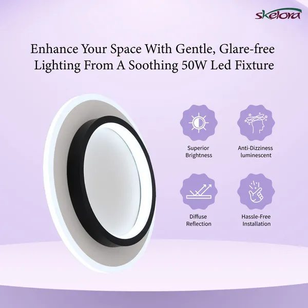 Acrylic_Iron_Modern_Round_Flush-Mount_Downlighter_Ceiling_Light_Black