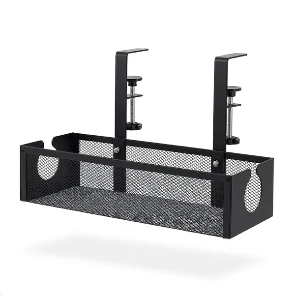 Metal_Under-Desk_Table_Tray_Office_Organizer_Black