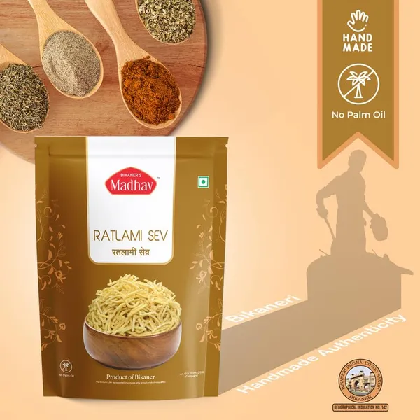 Boondi_And_Ratlami_Sev_Combo_|__800_G_(400_G_x_2_packs)_|_Handmade_with_No_Palm_Oil