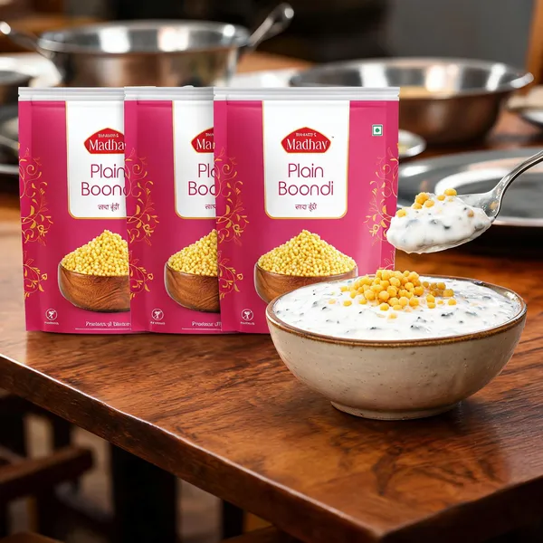 Madhav_Plain_Boondi_|_Perfect_For_Raita_|_1.2_Kg_)400_G_X_3_packs)_|_Handmade_with_No_Palm_Oil