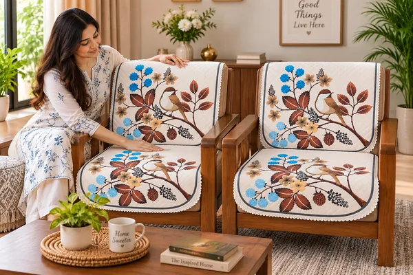 2_Seater_Sofa_Cover_for_Living_Room_|_Premium_Quilted_Floral_&_Bird_Print_Sofa_Cover_|_Elegant_Washable_Sofa_Protector_|_Decorative_Couch_Cover_for_Home_Decor