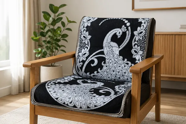 Samstyle_Black_Peacock_Sofa_Cover_Pack_Of_5