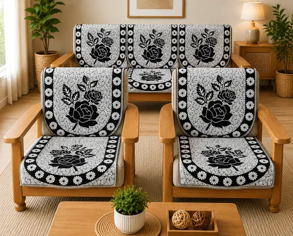 Samstyle_Black_Rose_Sofa_Cover_Pack_Of_5