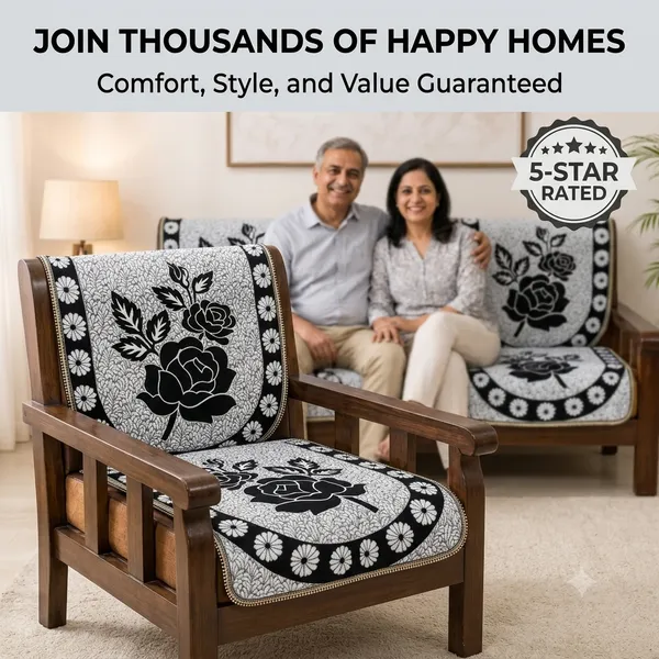 Samstyle_Black_Rose_Sofa_Cover_Pack_Of_5